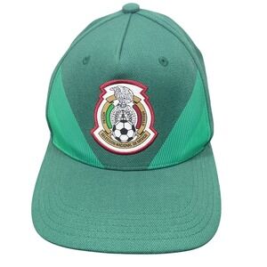 Adidas Mexico National Team Soccer Hat Green Snapback Soy Mexico Cap OSFM